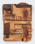 Noah Purifoy Wooden Tile, 1988