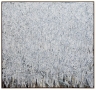 Zachary Armstrong "All white painting Noah", 2019 Oil and encaustic on linen in artist frame ​82 x 92 inches