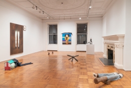 Installation view of the exhibition "Empty Legs" organized by Jacob Billiar at Tilton Gallery.