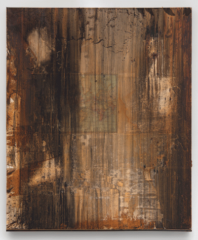Brenna Youngblood "Map of the World", 2015 Mixed media on canvas with wood 72-5/8 x 60 inches