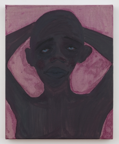 February James, "Manchild", 2020, oil, oil pastel, watercolor and acrylic on linen, 20 inches by 16 inches (51 centimeters by 41 centimeters). Painting by the artist February James.
