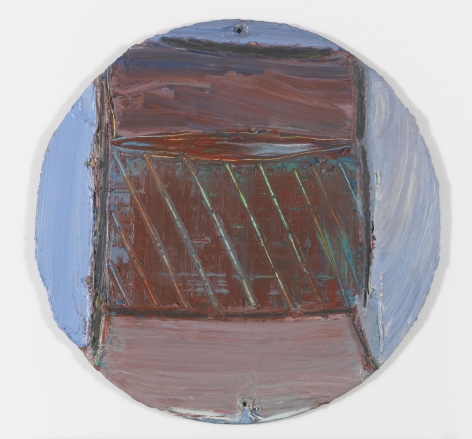 Louise Fishman "Untitled", 1974 Oil on masonite Diameter: 11-1/2 inches