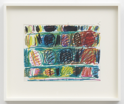Stanley Whitney Untitled, 1996 Water-soluble crayon on paper 9 1/2 x 12 1/2 inches