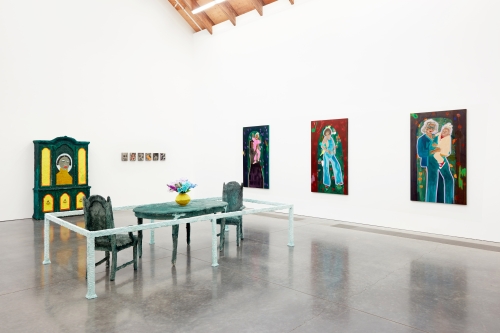 This image is an installation view of artwork by February James installed at the Parrish Art Museum.